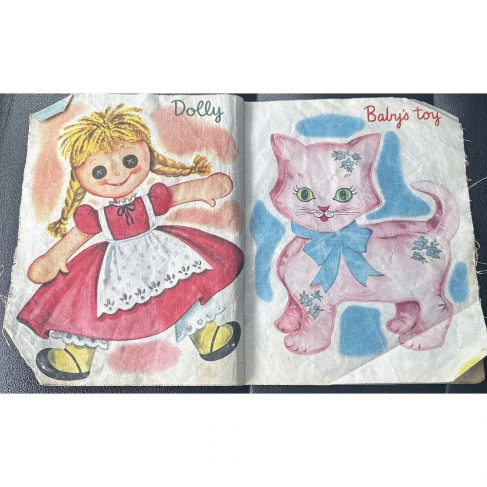 A Real Cloth Book - BABY - 1955 - Whitman publishing Company Scarce Cloth Book